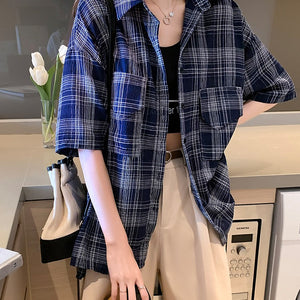 New Fashion Loose Wind Blouse Thin Shirt