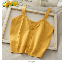 Load image into Gallery viewer, Summer Camisole Slim Knit Sweater Shirt
