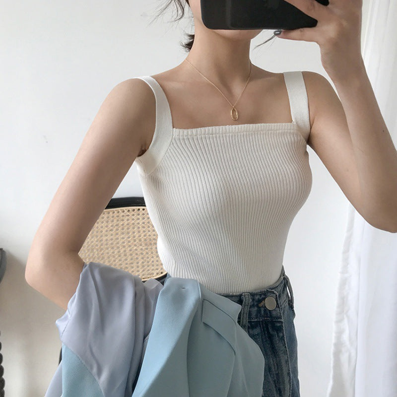 Casual Slim Fit and Thin Elastic Inner Sling Shirt