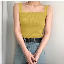 Load image into Gallery viewer, Summer Knit Suspender Vest Shirt
