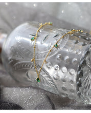 Load image into Gallery viewer, Niche Light Luxury Green Zircon Jewelry Set
