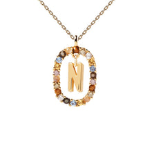 Load image into Gallery viewer, PDPAOLA Luxury Letter Necklace with Free Ring and Earring
