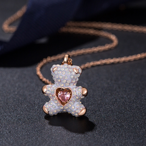 Teddy Crystal Necklace