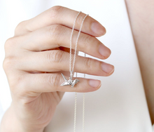 Load image into Gallery viewer, Paper Cranes Silver 925 Set
