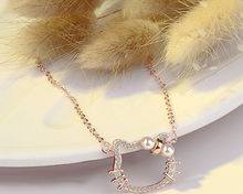 Load image into Gallery viewer, Cutie Cat S925 silver necklace set
