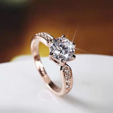 Load image into Gallery viewer, Rose Zircon Wreath Blossom Flower Jewelry Set
